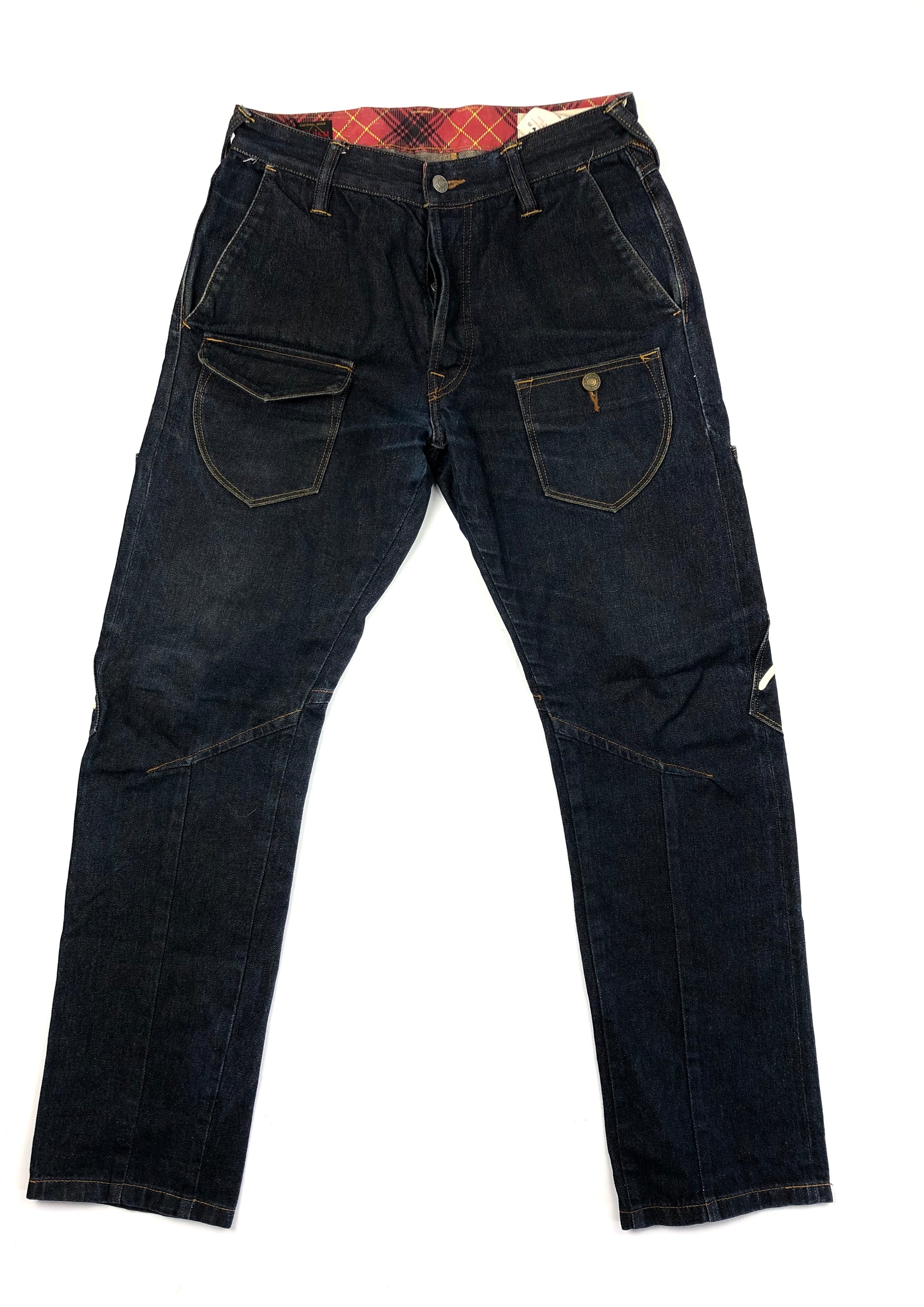 Evisu Multi-Pocket Raw Denim Jean