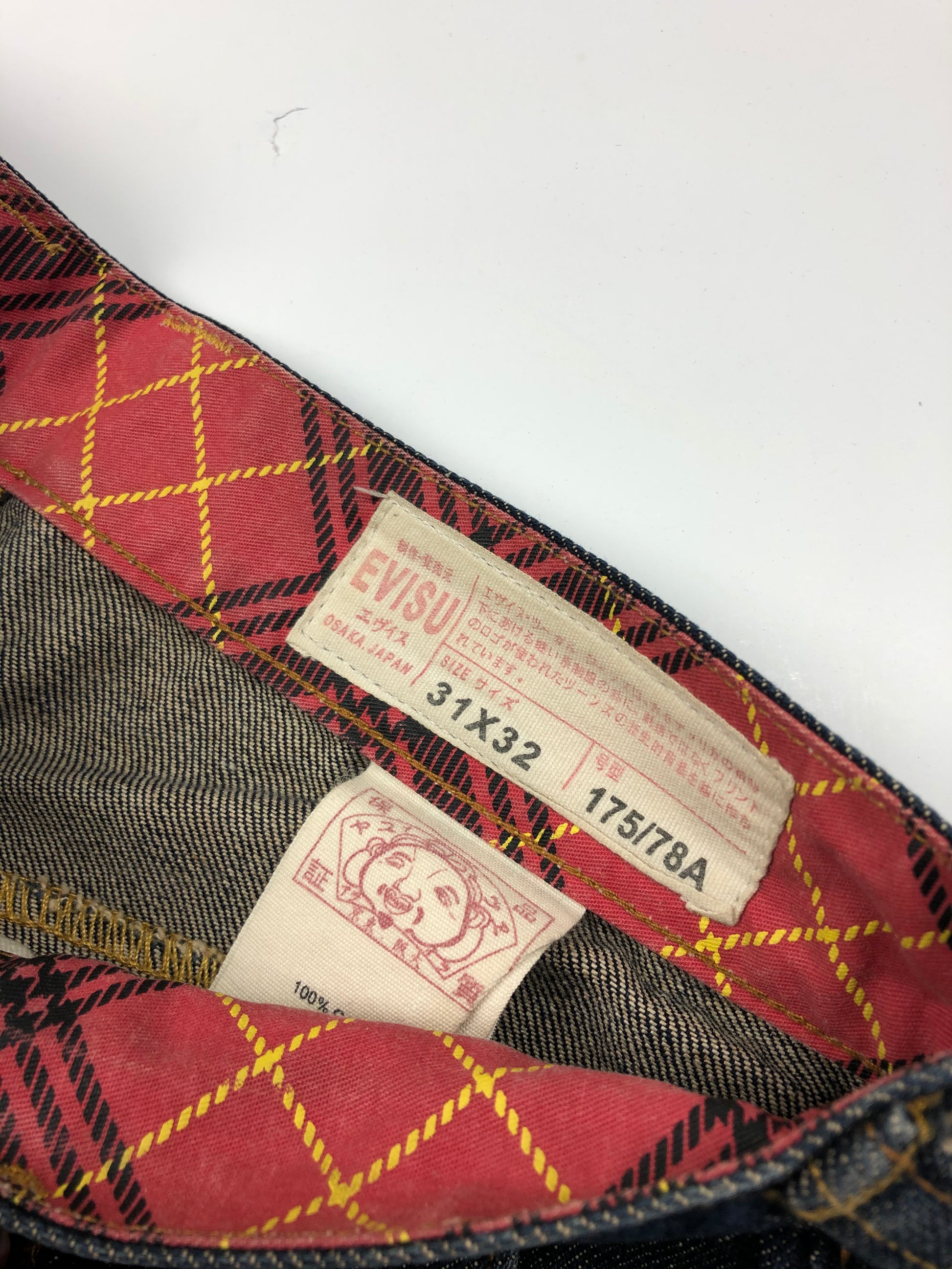 Evisu Multi-Pocket Raw Denim Jean
