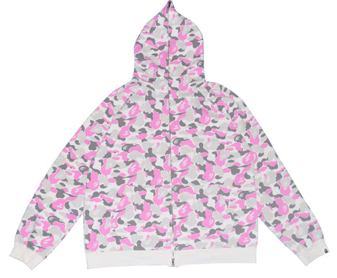 BAPE Kanazawa City Pink Camo Full Zip Hoodie