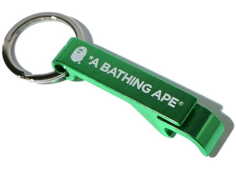 BAPE Green Bottle Opener Keychain
