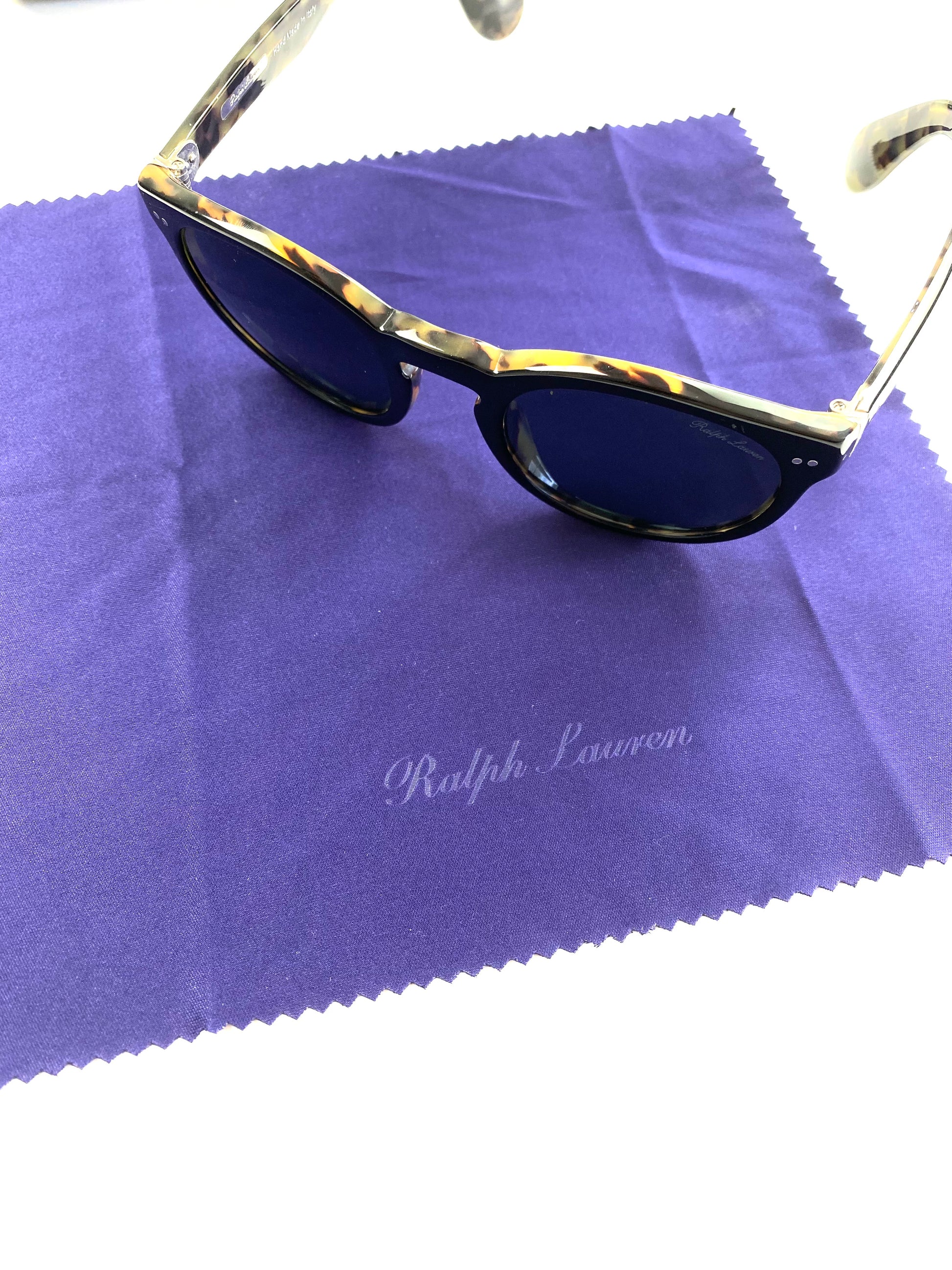 Ralph Lauren Purple Label Keyhole Tortoise Sunglasses