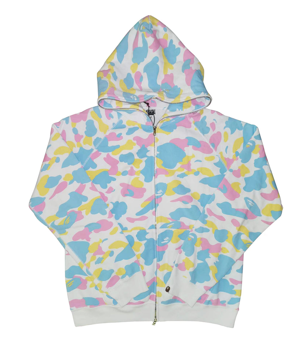 BAPE OG Cotton Candy Camo Full Zip Hoodie