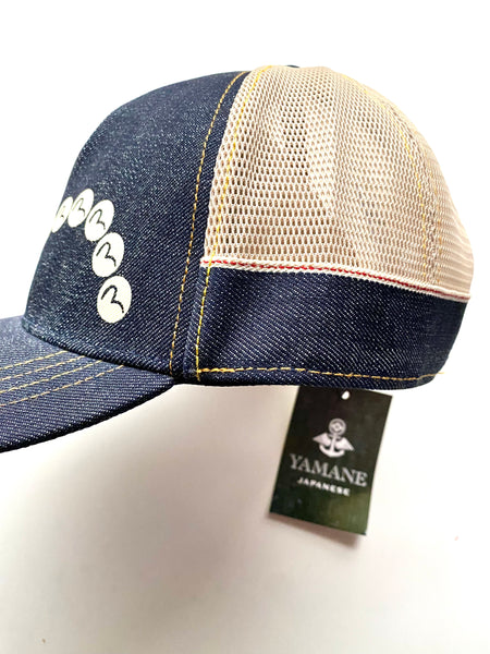 Evisu  Denim Multi-logo Trucker Cap