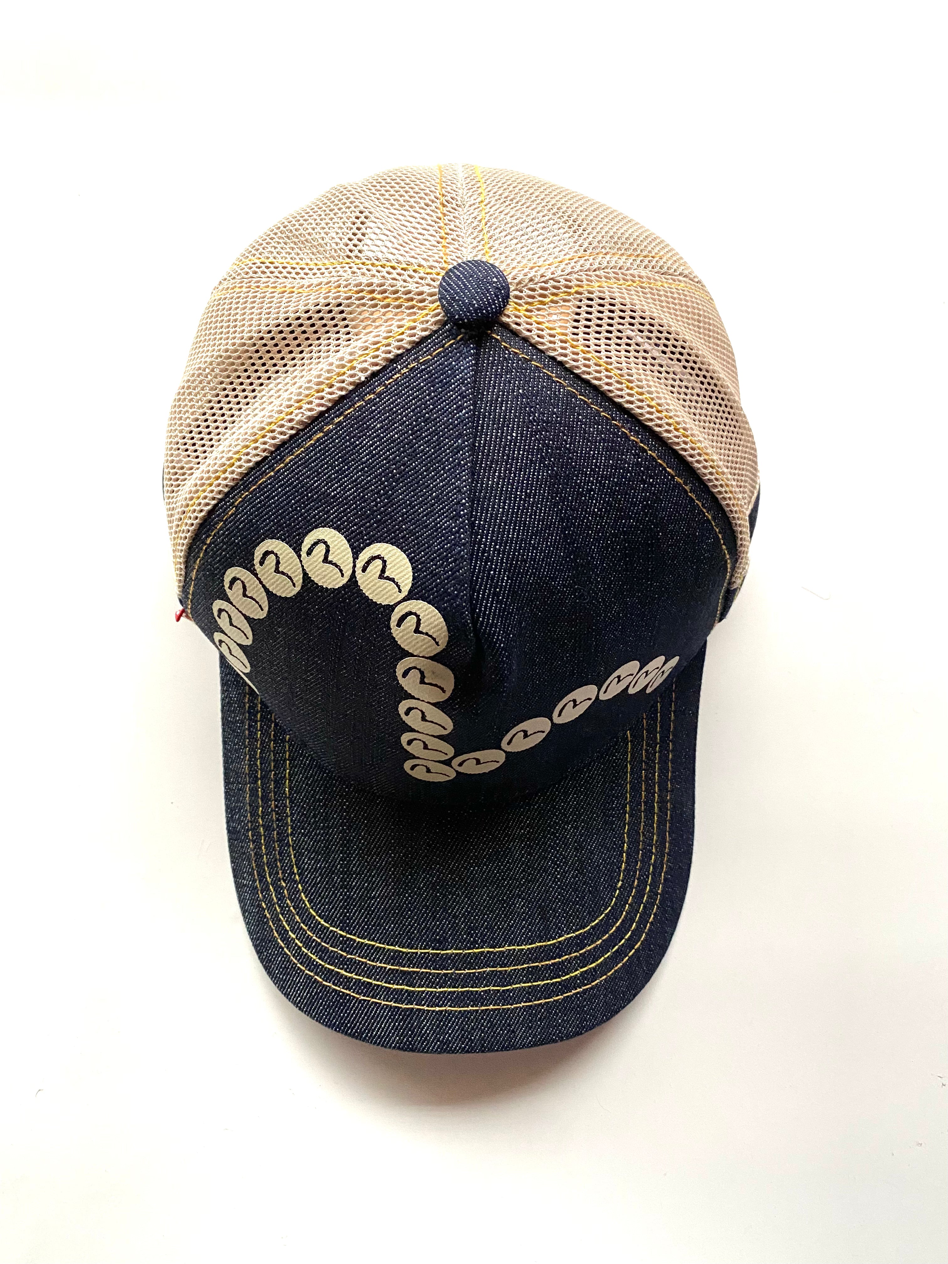 Evisu  Denim Multi-logo Trucker Cap