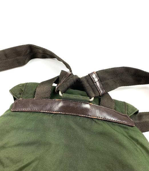 PRADA Vintage Tessuto Nylon Olive Backpack