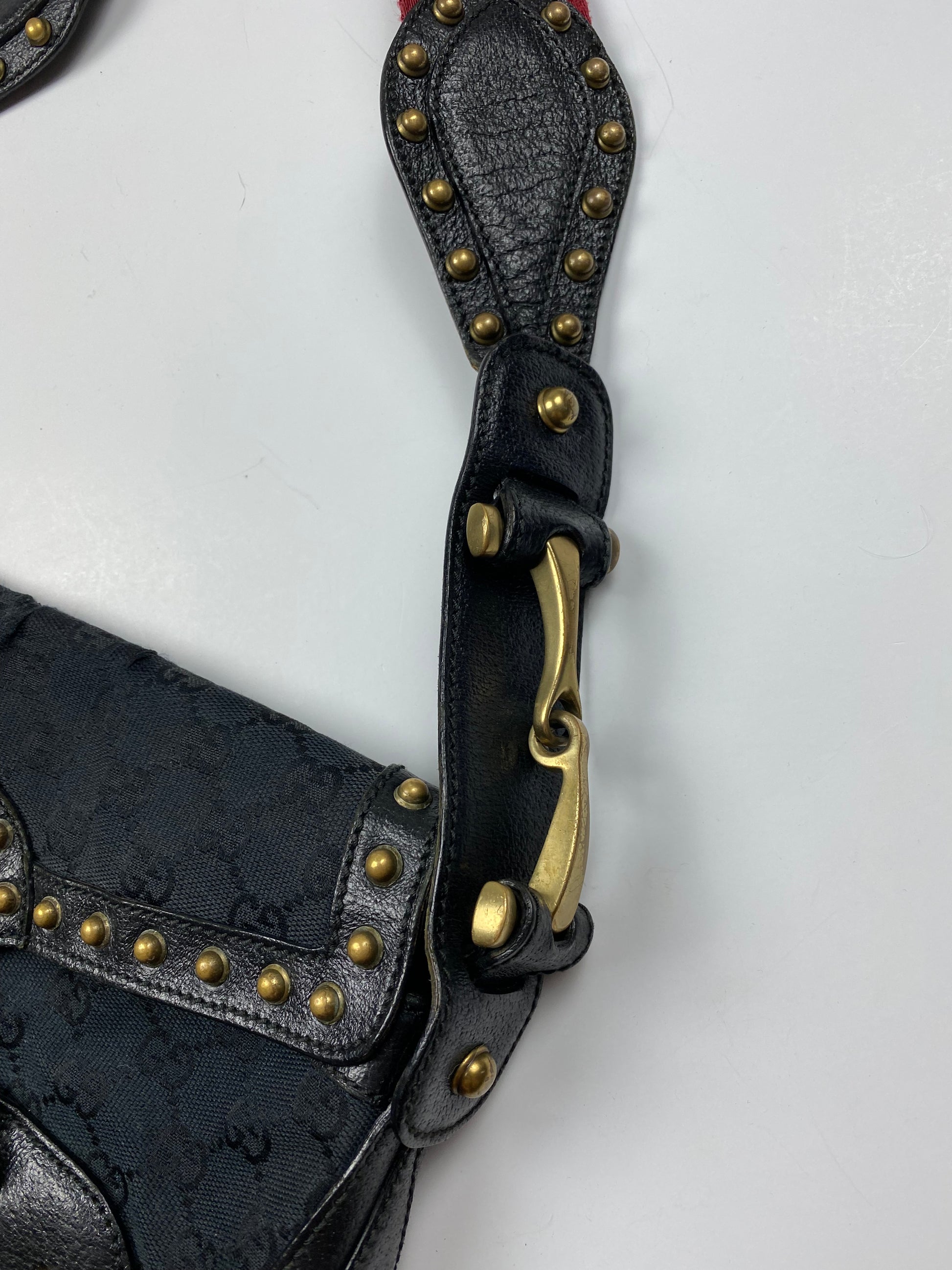 Gucci Leather Monogram Bag