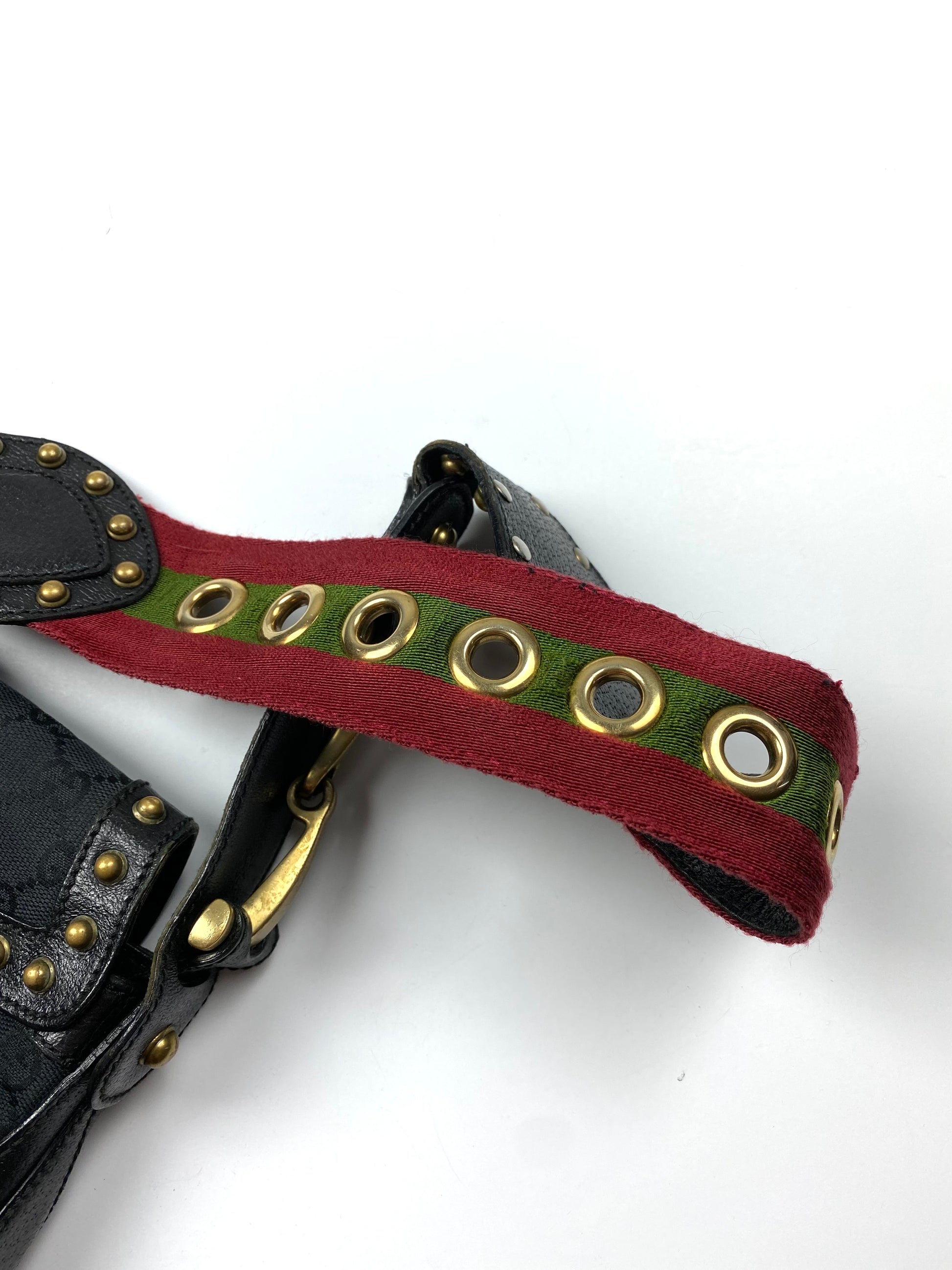 Gucci Leather Monogram Bag