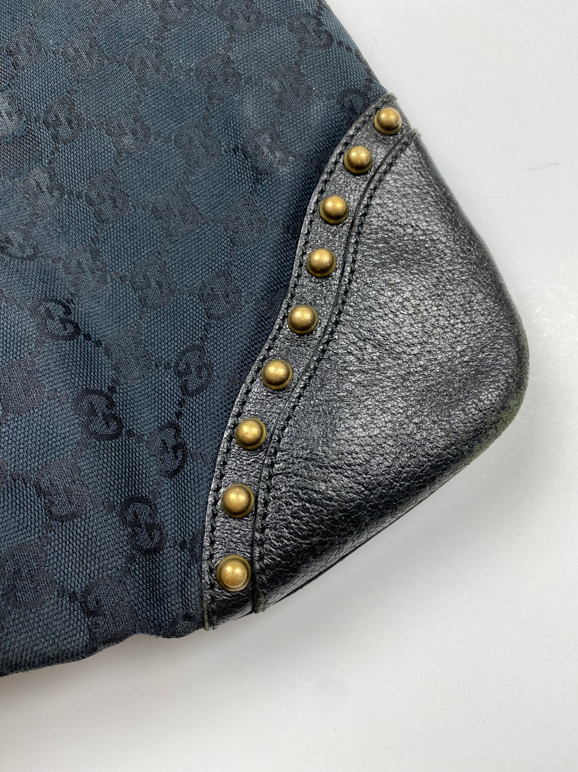 Gucci Leather Monogram Bag