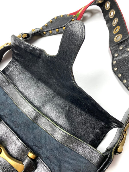 Gucci Leather Monogram Bag