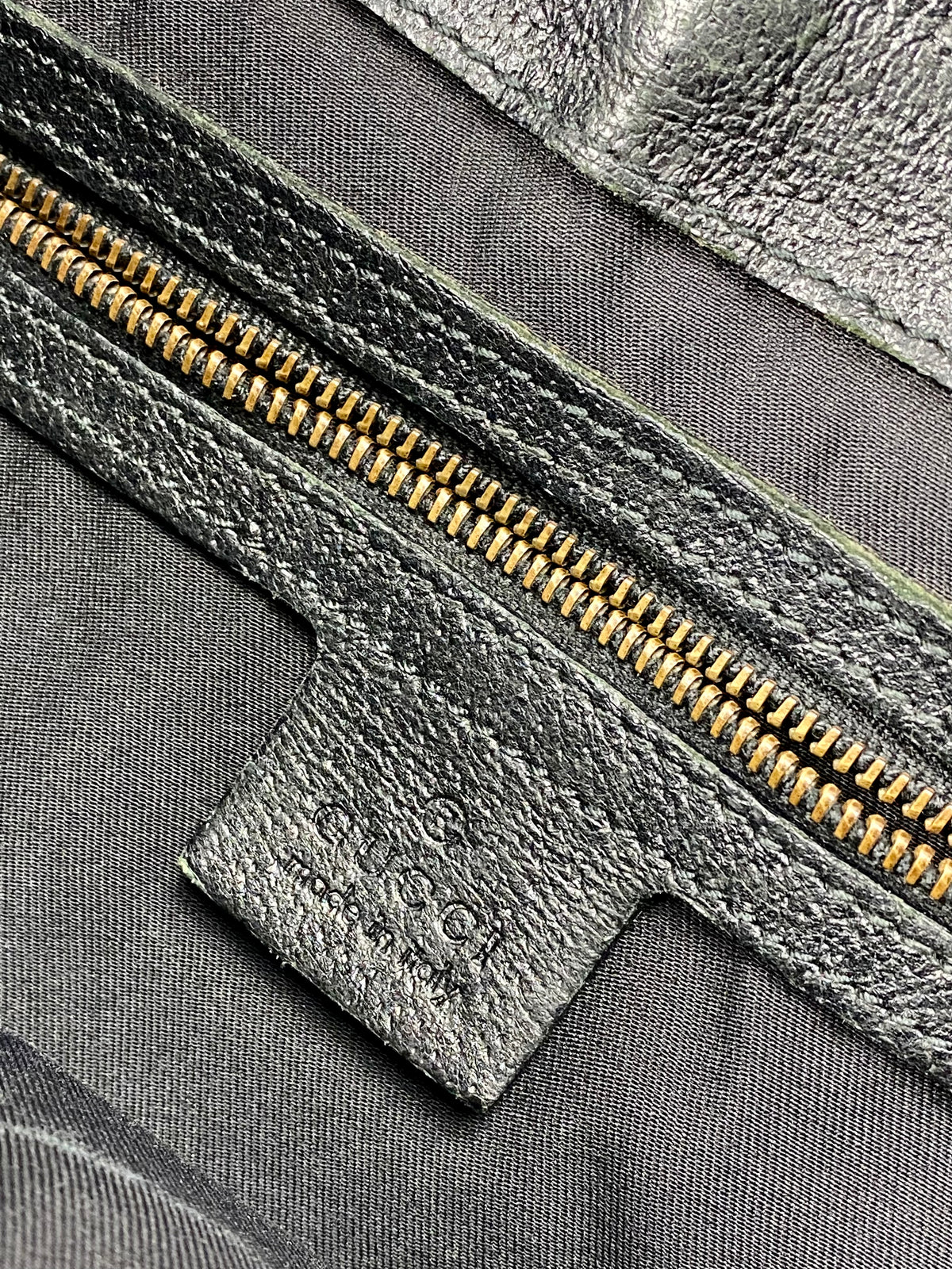 Gucci Leather Monogram Bag
