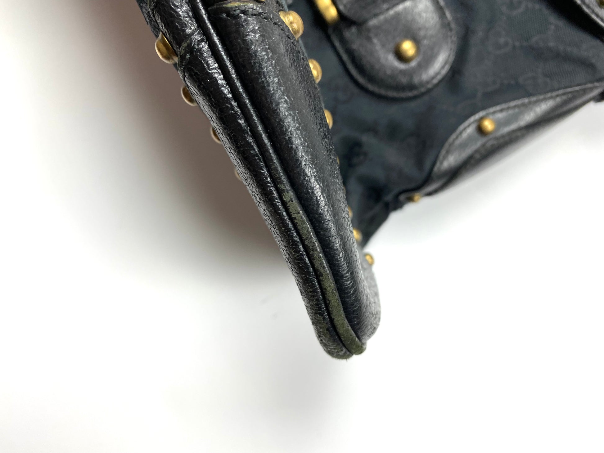 Gucci Leather Monogram Bag