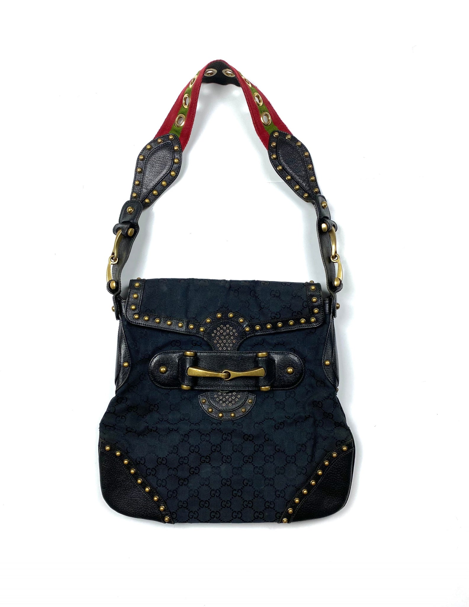 Gucci Leather Monogram Bag