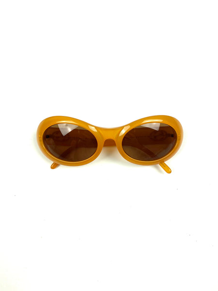 Gucci Vintage Amber Oval Sunglasses