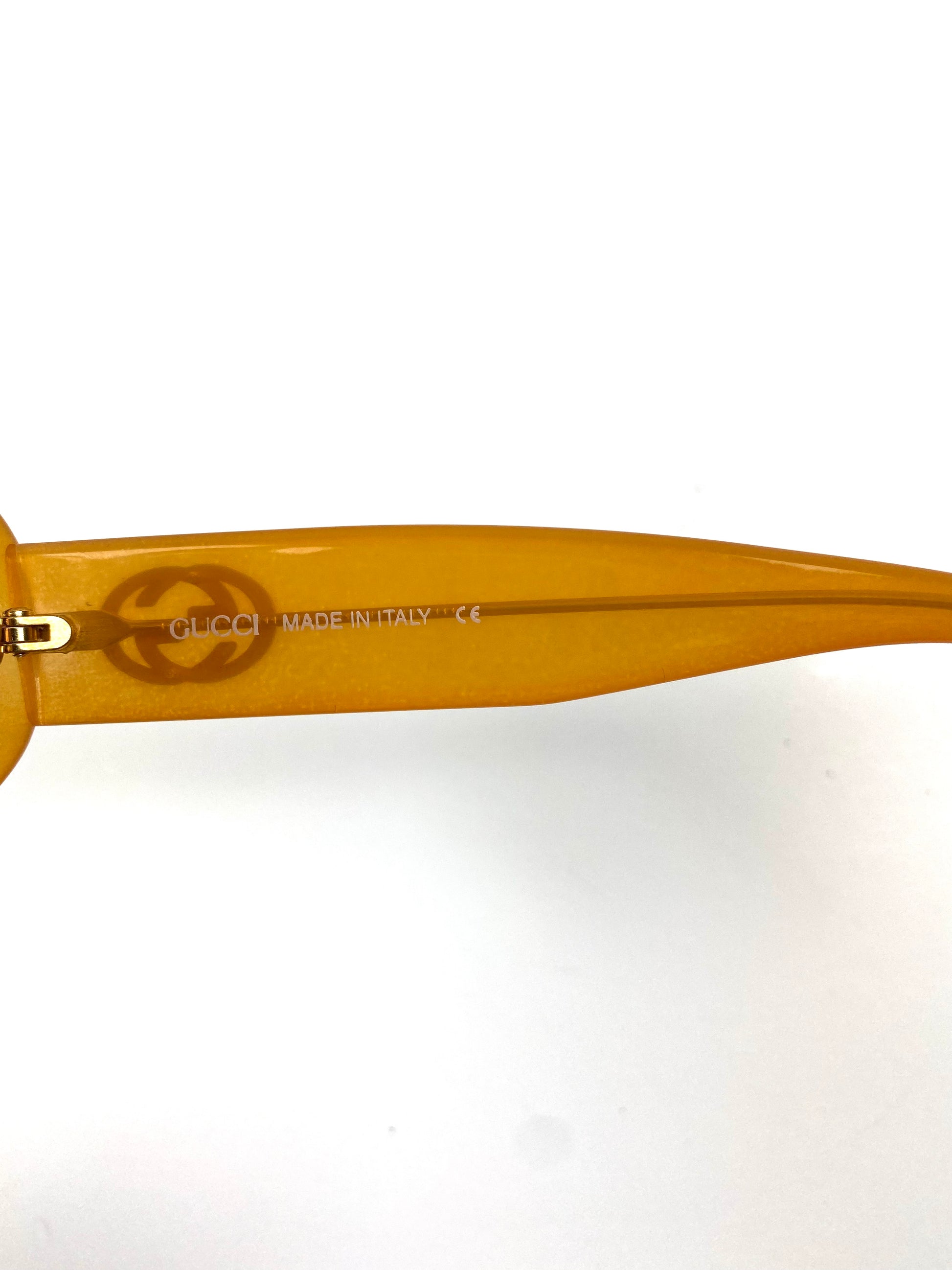 Gucci Vintage Amber Oval Sunglasses