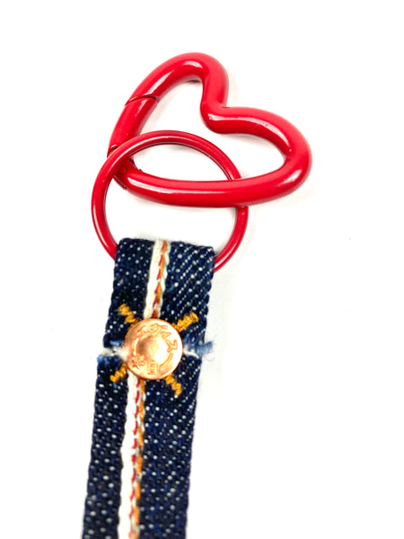 Evisu  Heart  Keychain