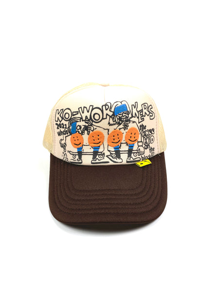 Kapital "Knee Kid On The Block" Cream Trucker Hat