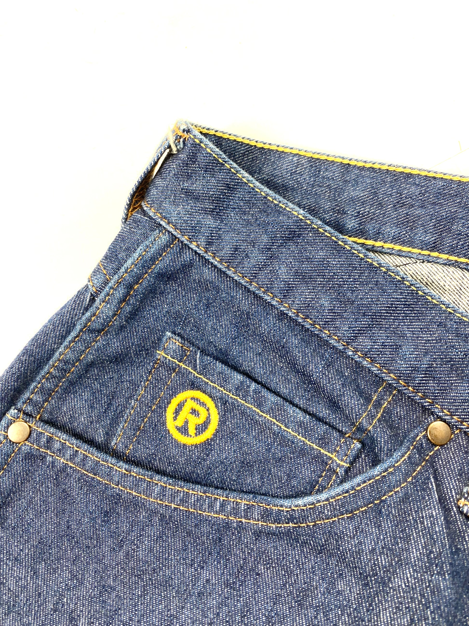 BAPE OG Gothic Font Raw Denim Jean