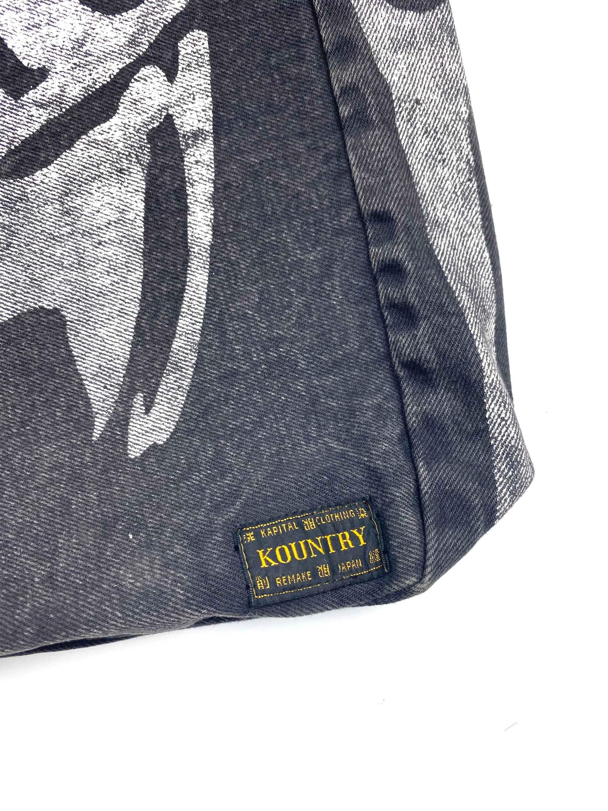 Kapital Skeleton Denim Shoulder Bag