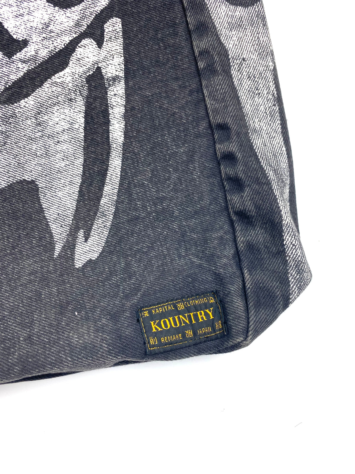 Kapital Skeleton Denim Shoulder Bag