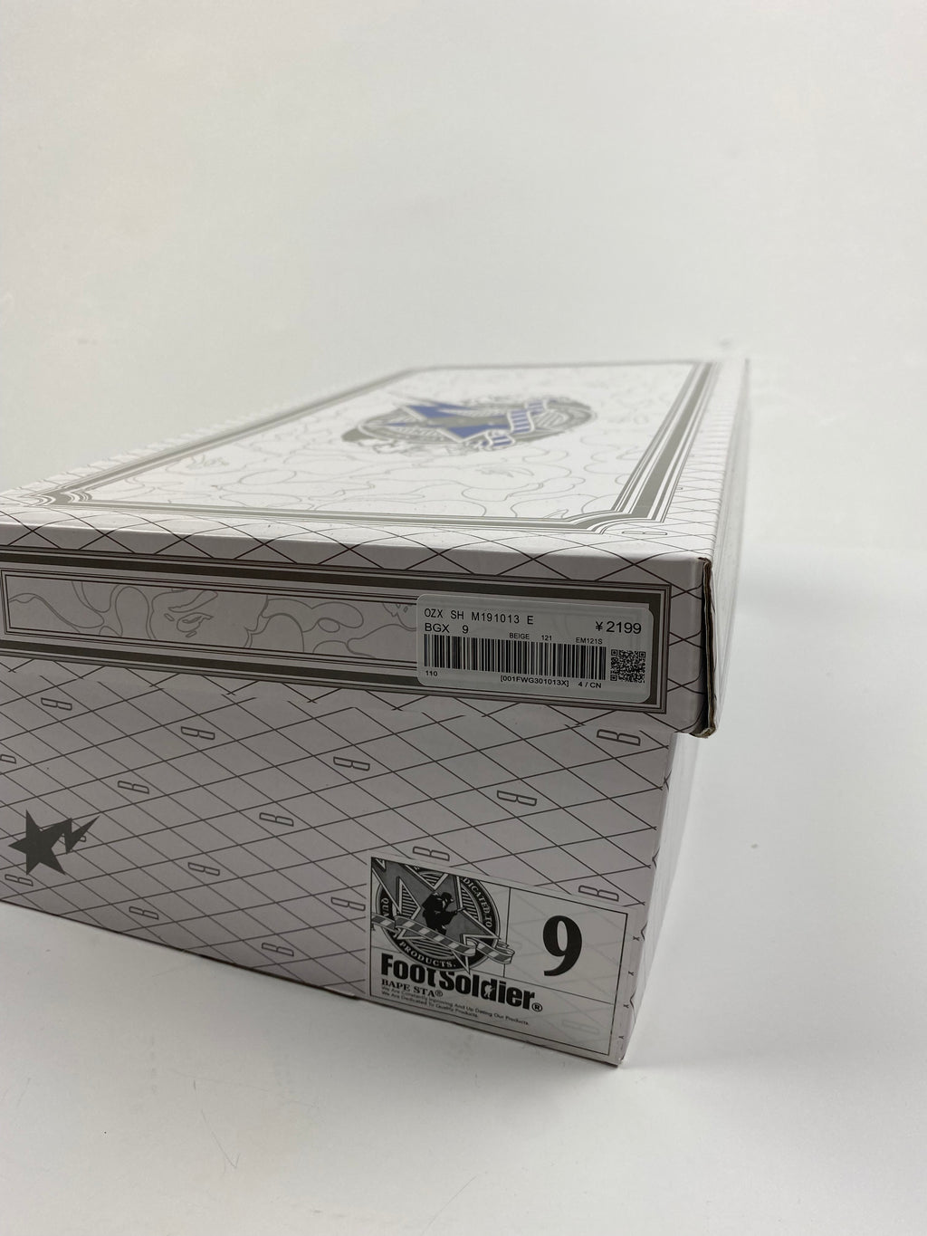 BAPE ABC Camo White Star Leather Lowtop