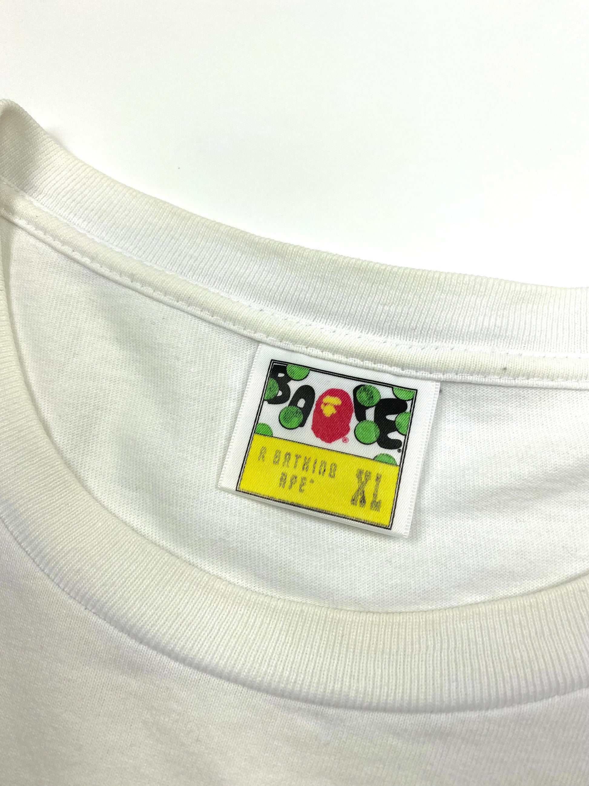 BAPE "Ape shall never kill ape" White Tee