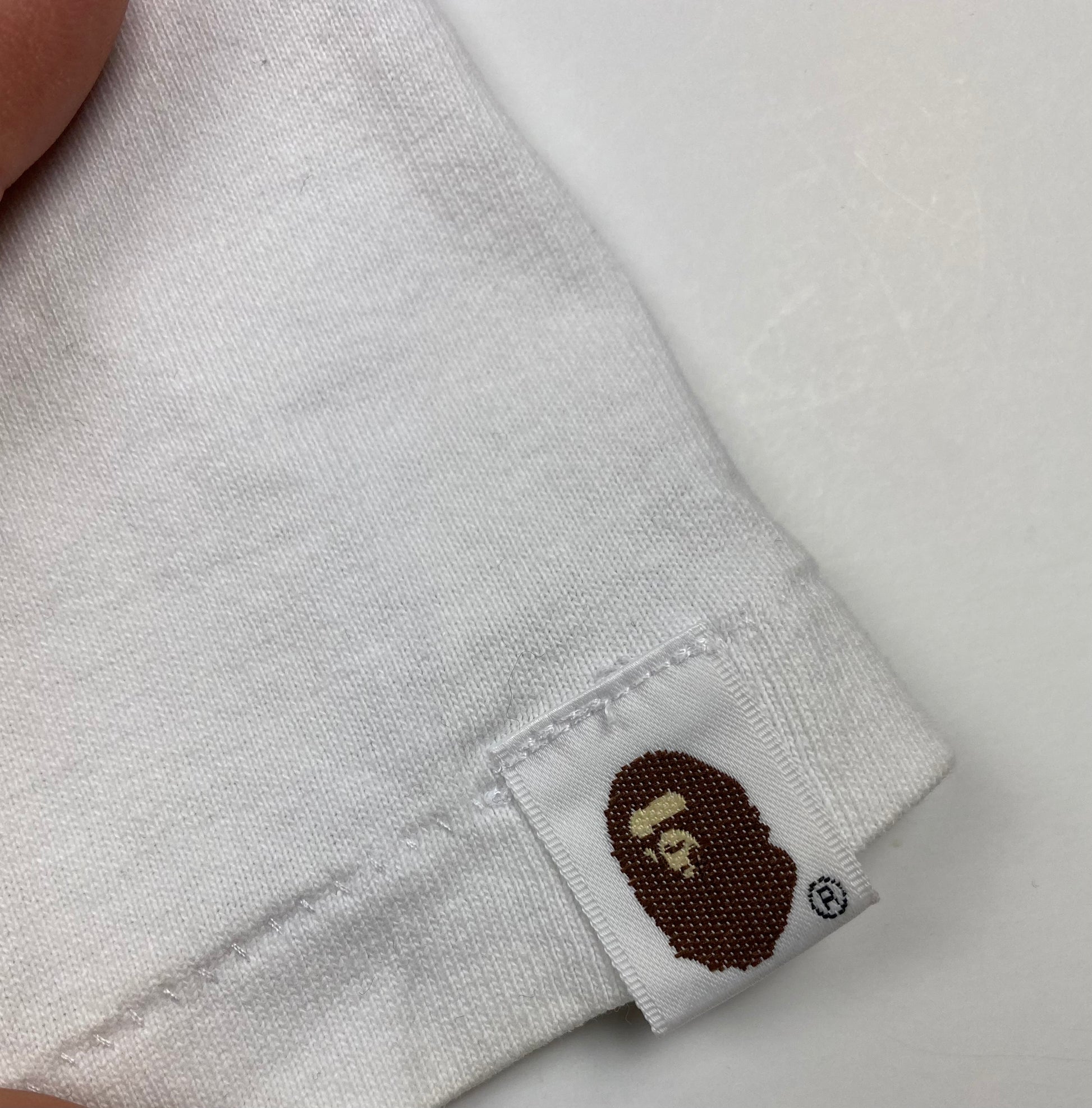 BAPE "Ape shall never kill ape" White Tee