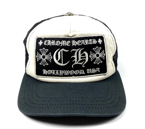 ChromeHearts Black Trucker Hat