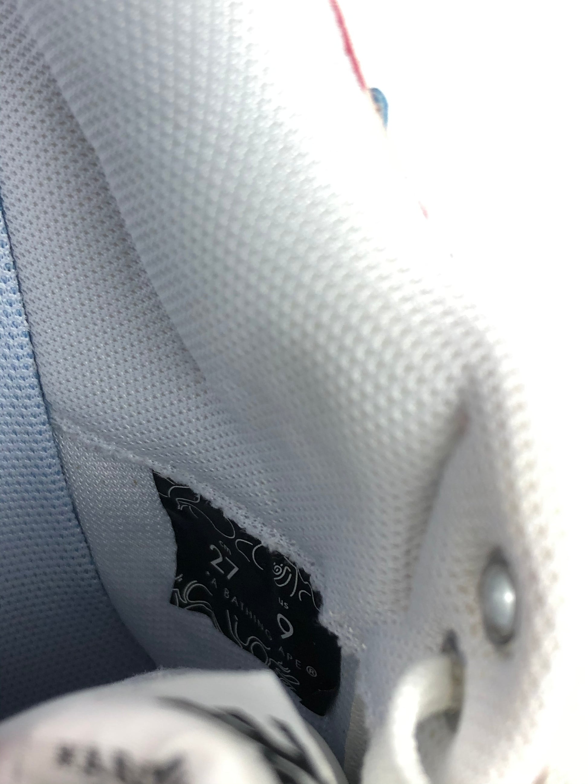 BAPESTA Pink Camo Blue Star Low Top