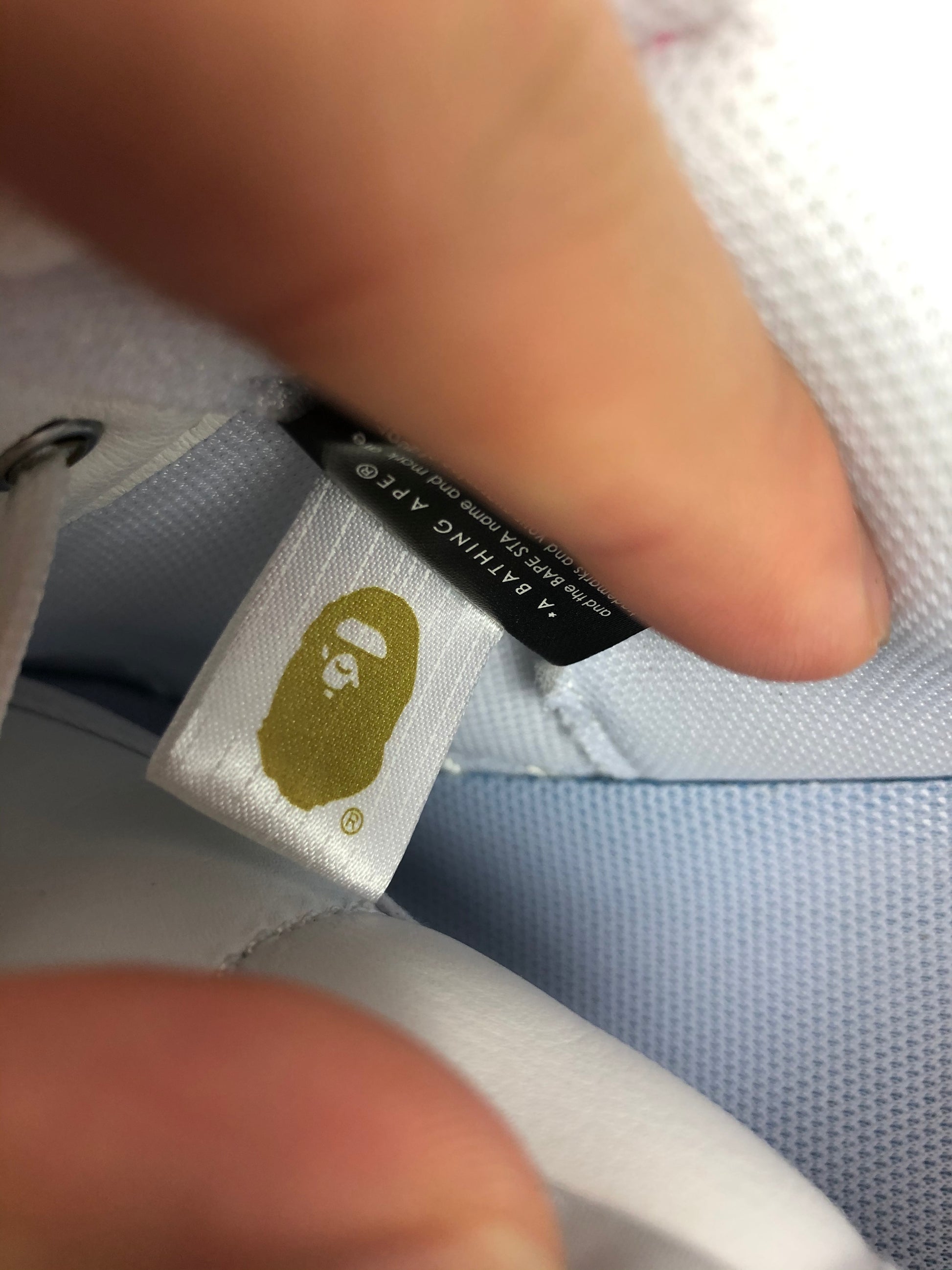 BAPESTA Pink Camo Blue Star Low Top