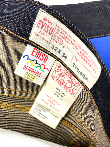 Evisu UK Flag Daicock Raw Denim Jean