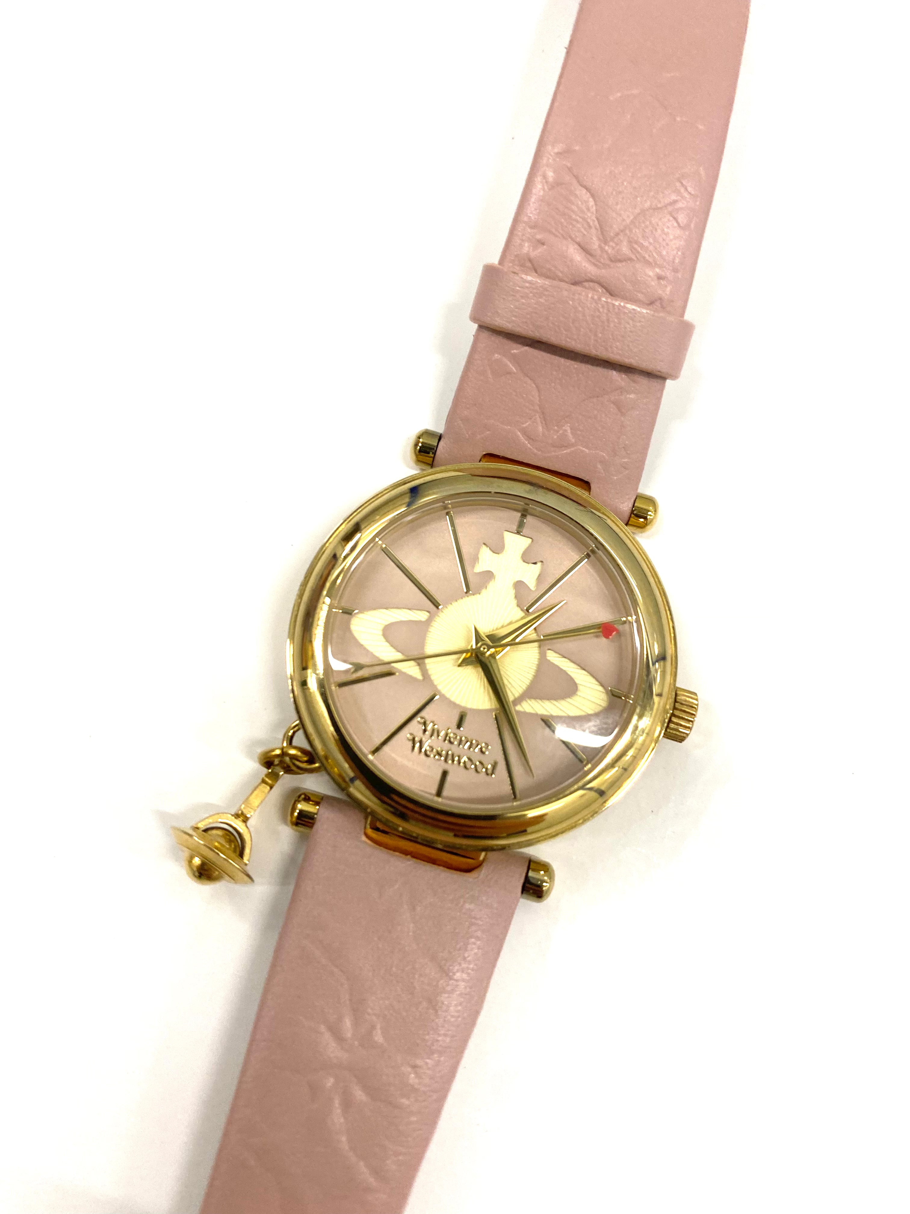 Vivienne Westwood Pink Leather Watch
