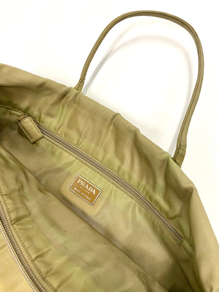 PRADA Vintage Olive Tote Bag