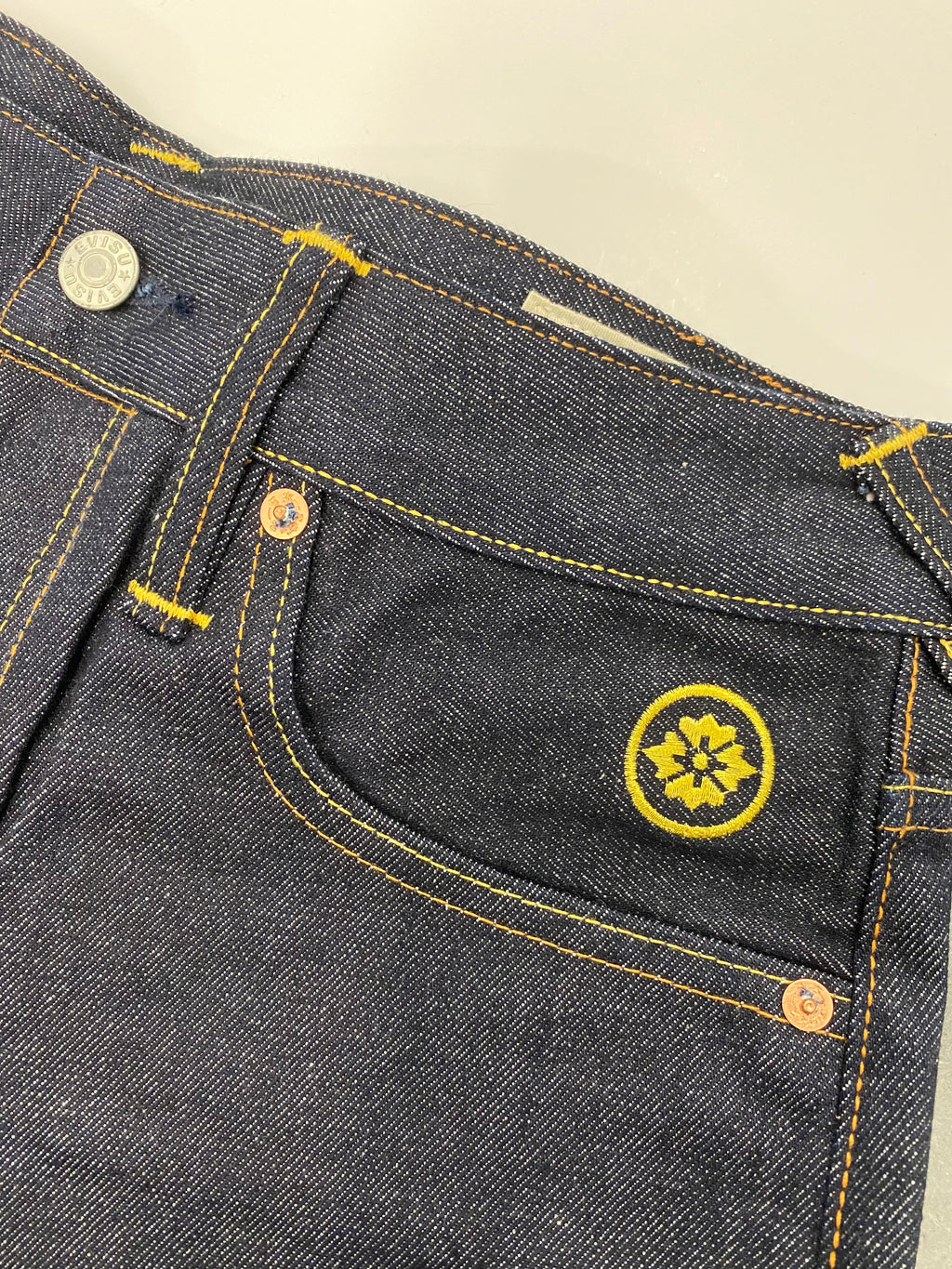 Evisu Embroidered Phoenix Daicock Raw Denim Jean