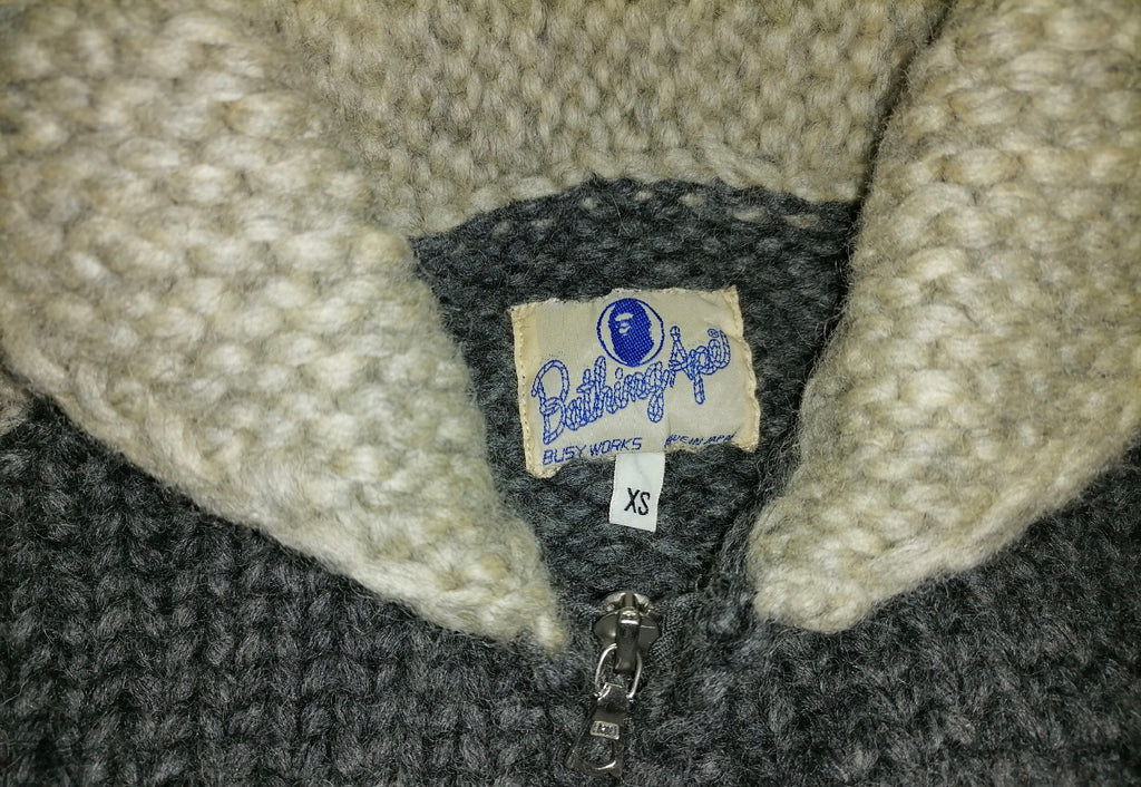 BAPE OG Sta Cochiwan Knitted Zip Sweater Jacket