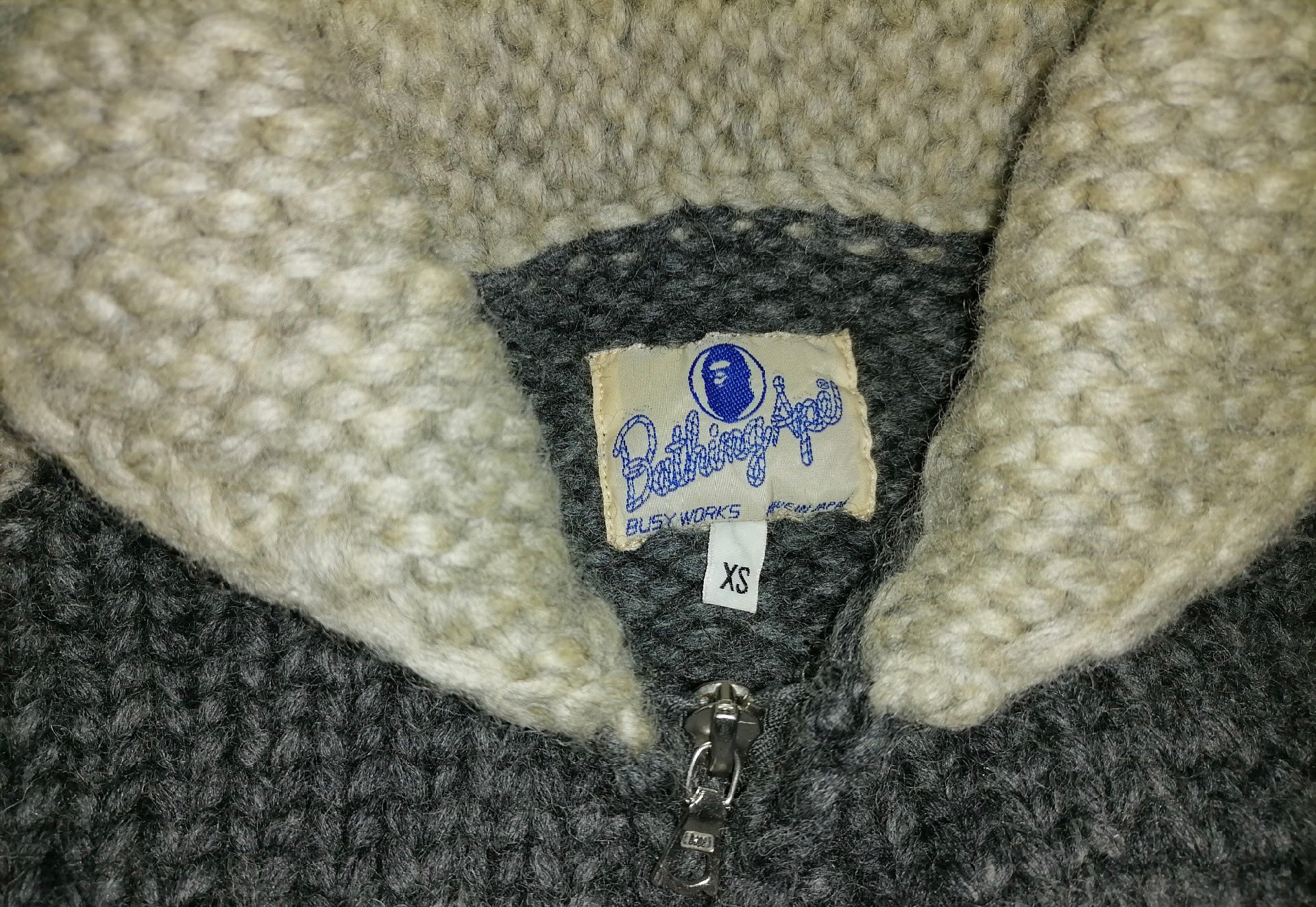 BAPE OG Sta Cochiwan Knitted Zip Sweater Jacket