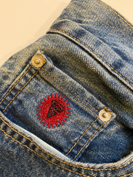 Billionaire Boys Club x Ice Cream Pink Running Dog  Washed Denim Jean