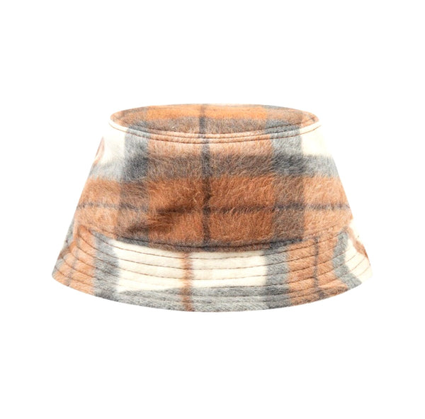 Evisu  Wool Check Bucket Hat