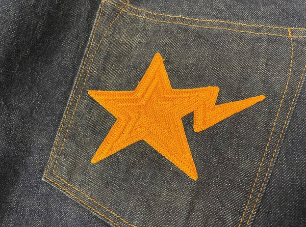 BAPE OG Orange Star Jean