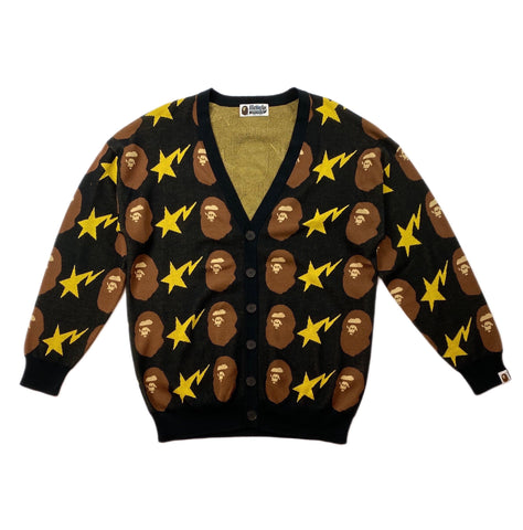 BAPE Star Head Monogram Cardigan Knitwear