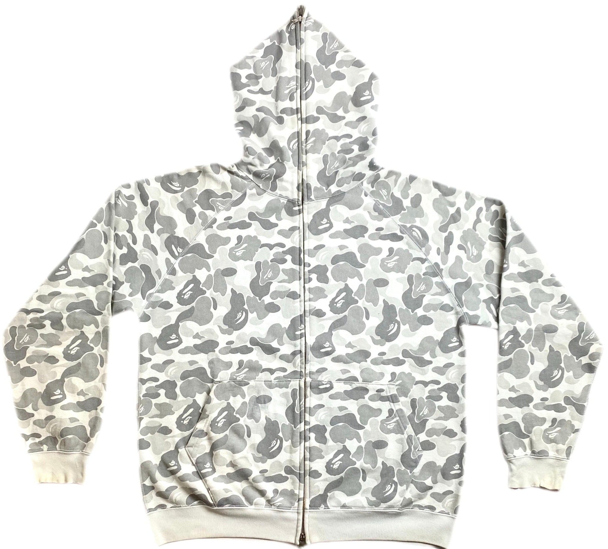 BAPE OG Harajuku Store Grey Camo Full Zip Hoodie