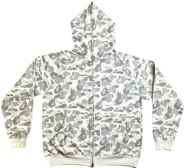 BAPE OG Harajuku Store Grey Camo Full Zip Hoodie