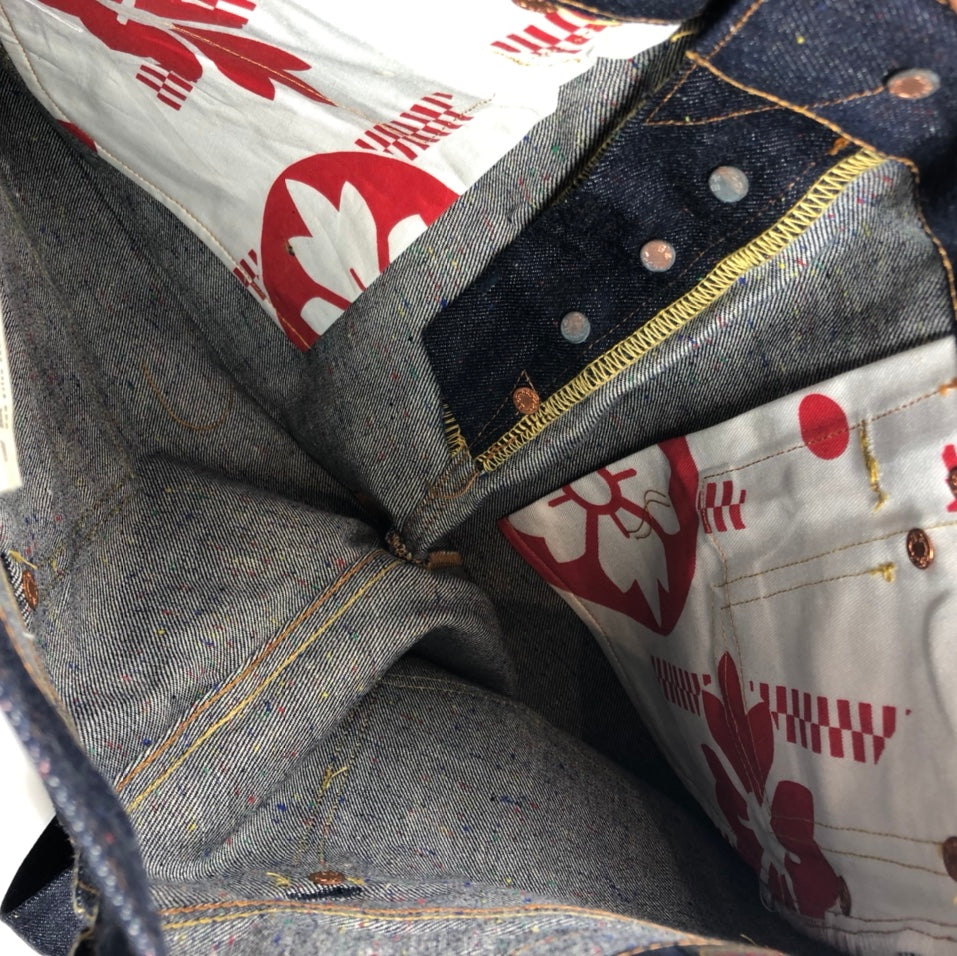 Evisu Small White Daicock Denim Short