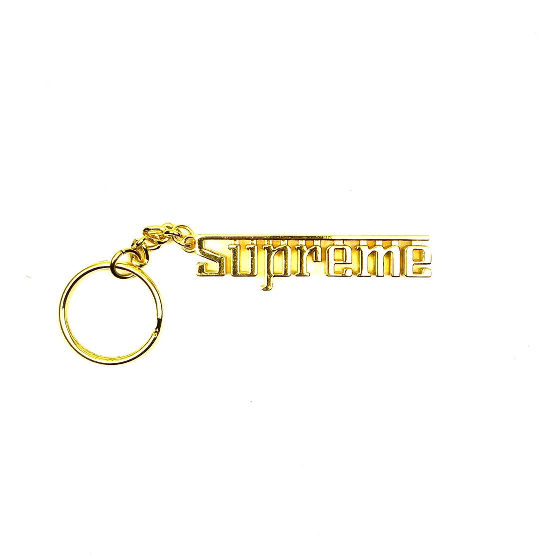 Supreme Gold Spell Out Keytag 2014