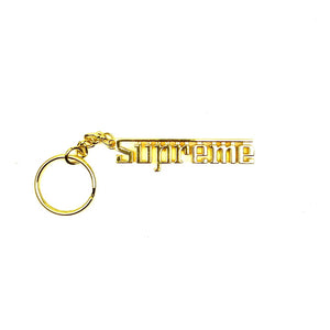 Supreme Gold Spell Out Keytag 2014