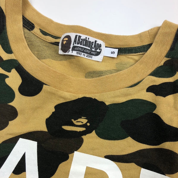 BAPE 1st ABC Camo Spell Out Tee