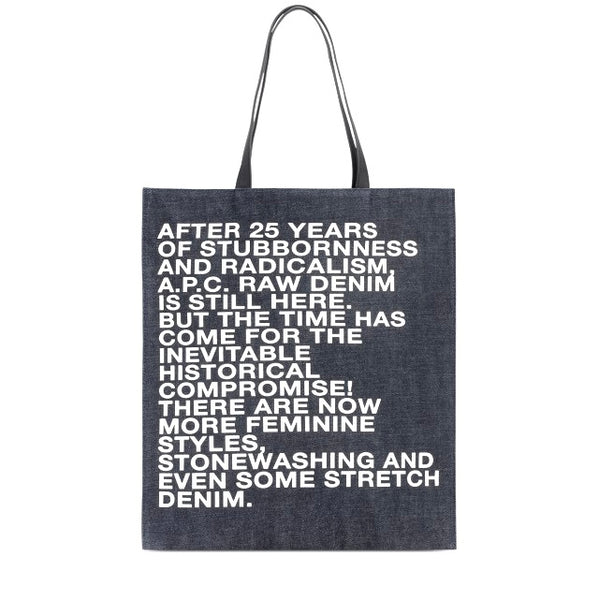 A.P.C.  25th Anniversary Denim Tote Bag