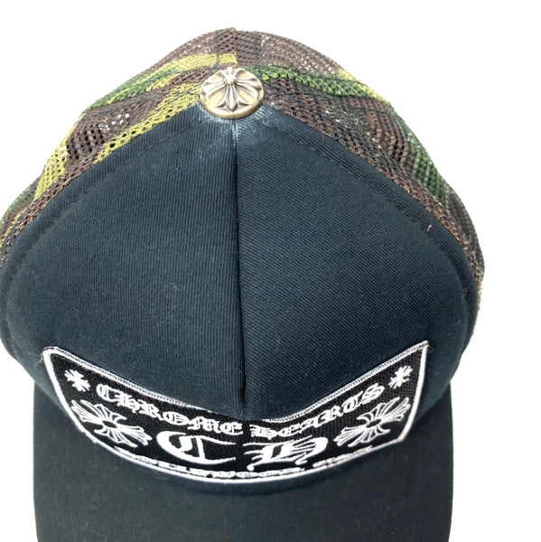 ChromeHearts Black + Camo Trucker Hat