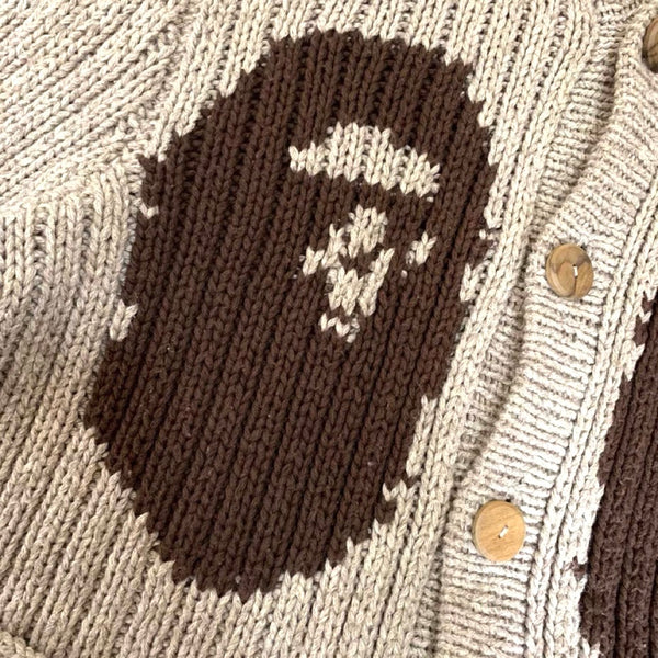 BAPE x SOPHNET x Canadian sweater company Wool Cowichan Cardigan