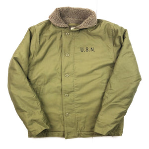 USN N-1 Deck Fleece Bomber Jacket Double Sided