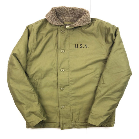 USN N-1 Deck Fleece Bomber Jacket Double Sided